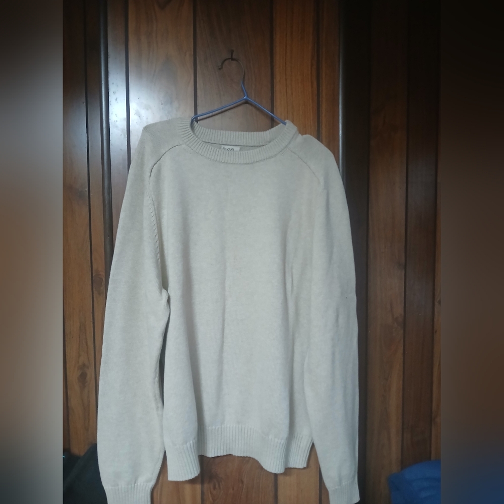 J. Crew Men's Beige Crewneck Sweater